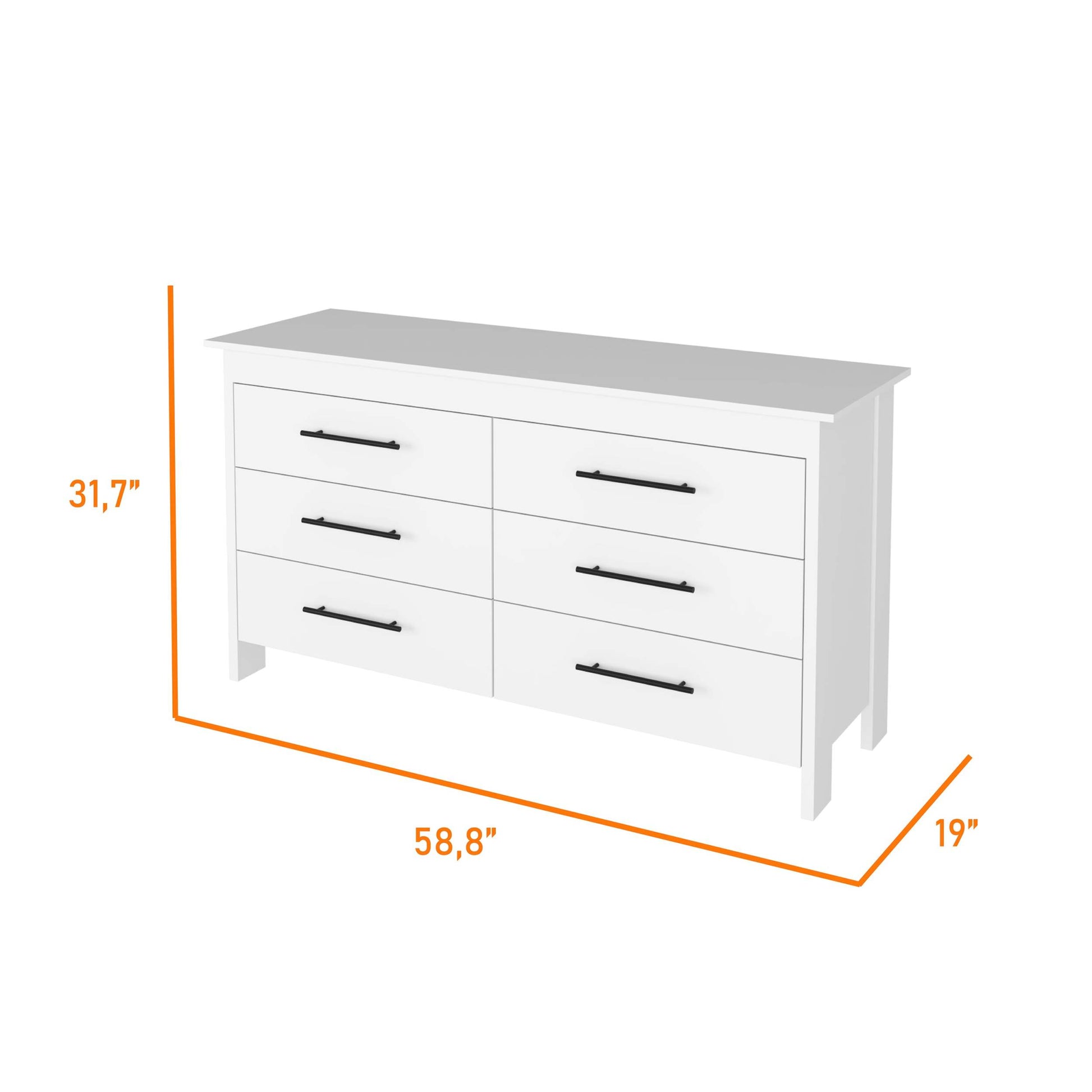 Canaan 2 Piece Bedroom Set, Armoire Dresser, White Full White White 2 Piece Set Bedroom Dresser Included Engineered Wood