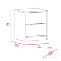 Mercer 2 Piece Bedroom Set, Armoire Nightstand, White And Smokey Oak King White White 2 Piece Set Bedroom Nightstand Included Engineered Wood