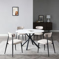 Dining Chairs Set Of 4, Upholstered Chairs With Metal Legs For Kitchen Dining Room Light Grey Light Grey Foam Metal