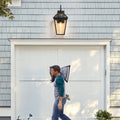 Modern Outdoor Waterproof Wall Lamp Supports Multiple Types Of Light Bulbs 1 Pack Black Modern Glass Aluminium