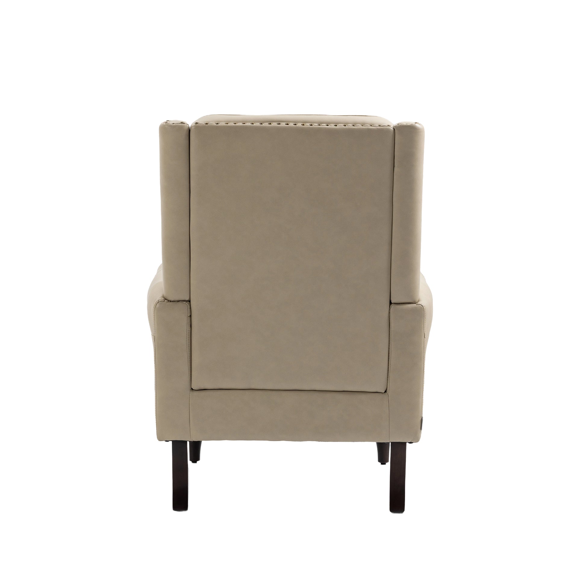 Coolmore Wood Frame Armchair, Modern Accent Chair Lounge Chair With Sturdy Wood Legs For Living Room Bedroom Camel Pu Camel Foam Pu Leather