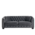 3 Seater 2 Seater Combination Sofa.Velvet Grey Grey Foam Velvet 5 Seat