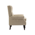 Coolmore Wood Frame Armchair, Modern Accent Chair Lounge Chair With Sturdy Wood Legs For Living Room Bedroom Camel Pu Camel Foam Pu Leather
