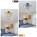 Same As W1340110374 L5011 Black Large Crystal Chandelier, Modern Style Chandelier, Dining Room, Living Room, Bedroom Bulbs Not Included Black Luxury Crystal