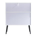 Sideboard, Bufft Cabinet, Side Dining Table, Glass Door, 1Pc Per Ctn Cream White Mdf Glass