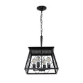 Same As W1340111203 L1009 4 Light Farmhouse Chandeliers For Dining Room Black No Bulbs Black Ceiling Lights Farmhouse Iron