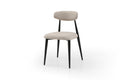 Dining Chairs Set Of 4, Upholstered Chairs With Metal Legs For Kitchen Dining Room Light Grey Light Grey Foam Metal