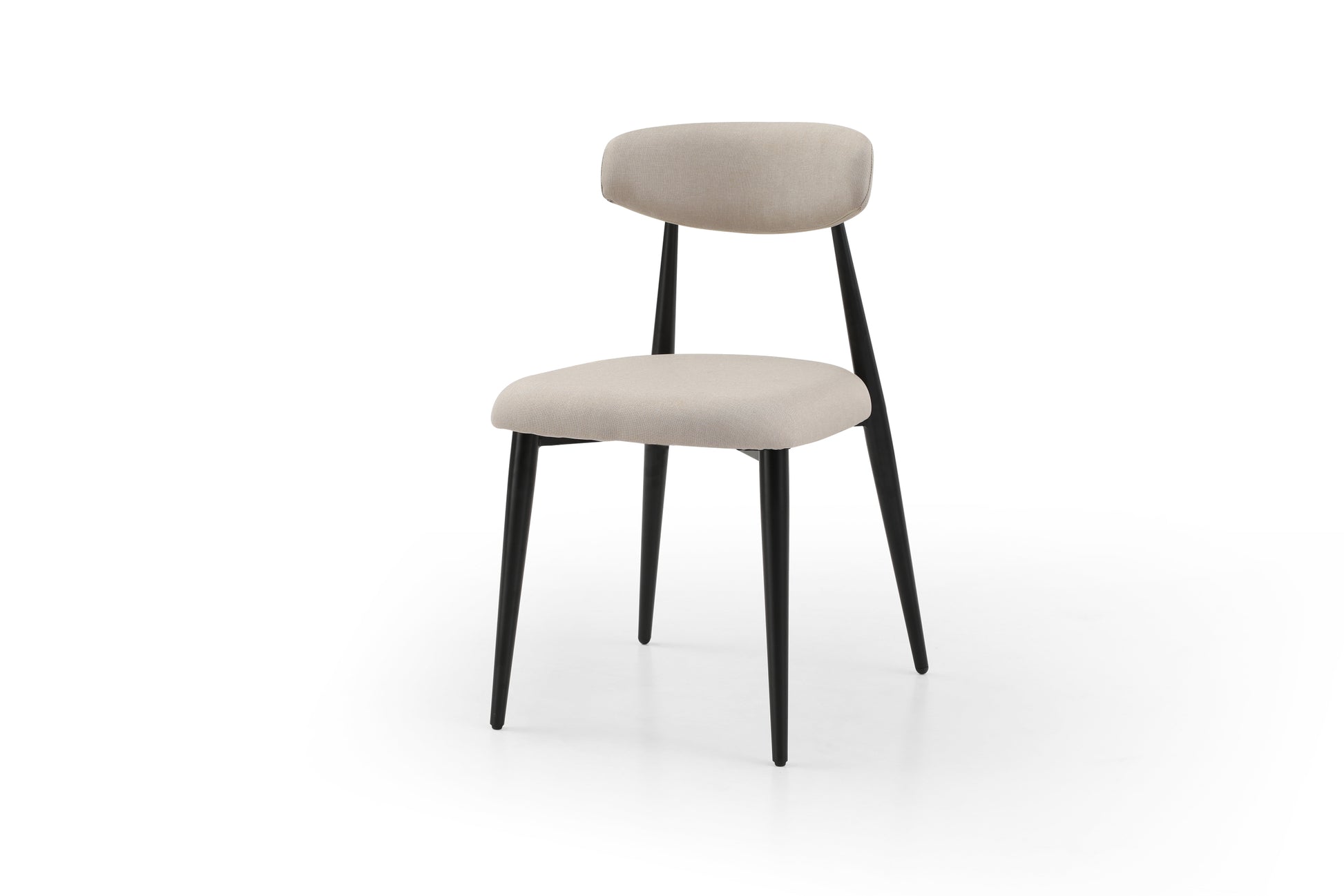 Dining Chairs Set Of 4, Upholstered Chairs With Metal Legs For Kitchen Dining Room Light Grey Light Grey Foam Metal