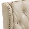 Coolmore Wood Frame Armchair, Modern Accent Chair Lounge Chair With Sturdy Wood Legs For Living Room Bedroom Camel Pu Camel Foam Pu Leather