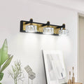 Led 3 Light Modern Crystal Bathroom Vanity Light Over Mirror Bath Wall Lighting Fixtures Yellow Brown Luxury,Modern Iron