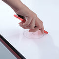 Smart Table Fridge, Multifunctional Coffee Table, Tempered Glass Table Top And Back Storage White Tempered Glass