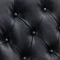 Coolmore Wood Frame Armchair, Modern Accent Chair Lounge Chair With Sturdy Wood Legs For Living Room Bedroom Black Pu Black Pu Foam Pu Leather