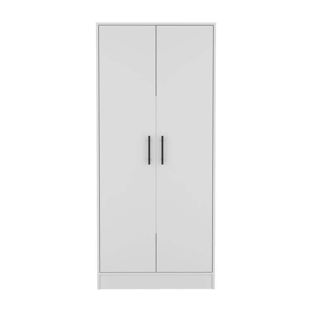 Midval 2 Piece Bedroom Set, Armoire Dresser, White Queen White White 2 Piece Set Bedroom Dresser Included Engineered Wood