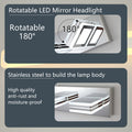 Led Modern Chrome Makeup Light, 6 Lights Acrylic Chrome Makeup Mirror Light Chrome Modern Stainless Steel