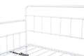 Metal Frame Daybed With Trundle White Metal