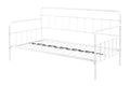 Metal Frame Daybed With Trundle White Metal