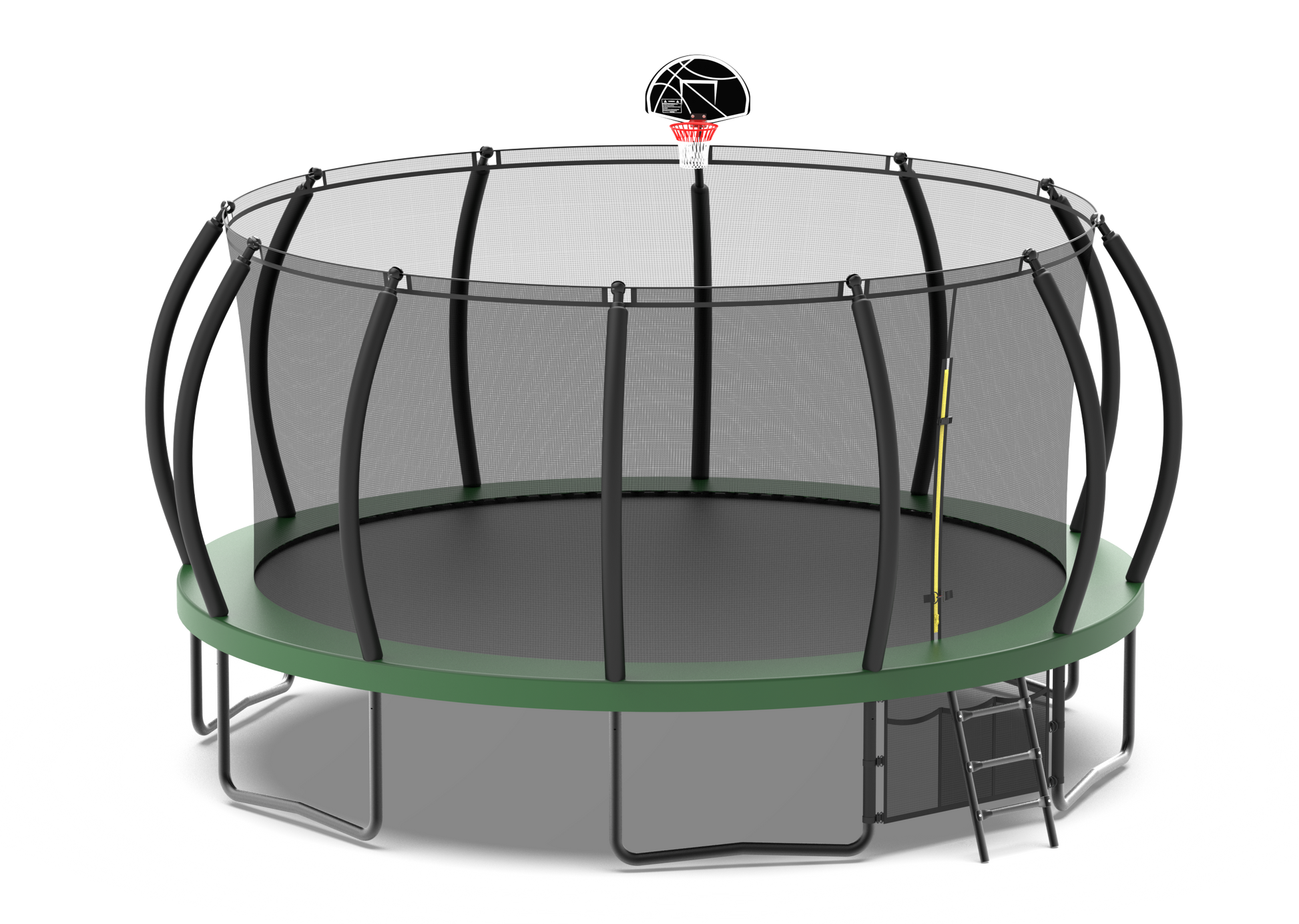 16Ft Trampolines Green Green Steel