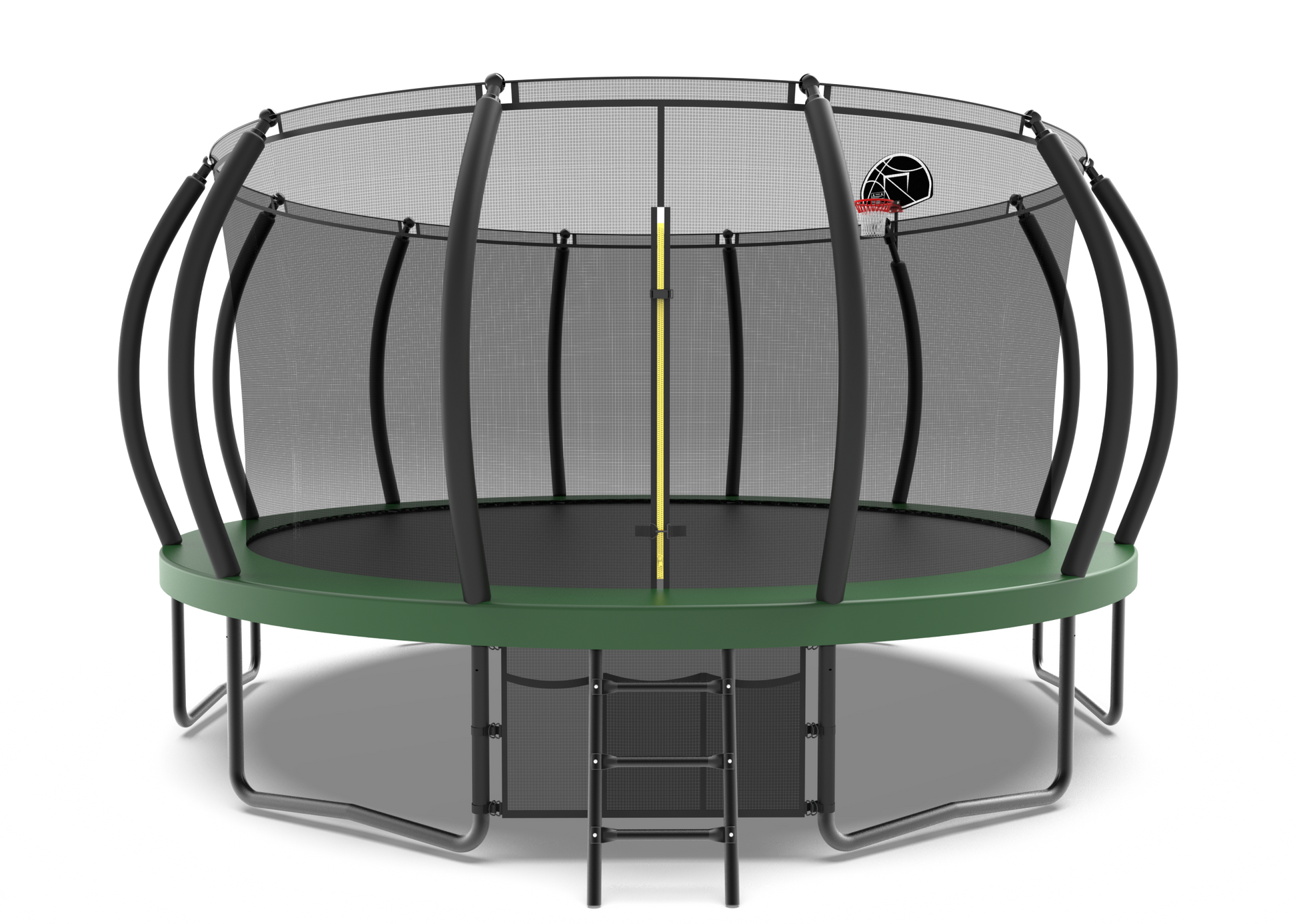 16Ft Trampolines Green Green Steel