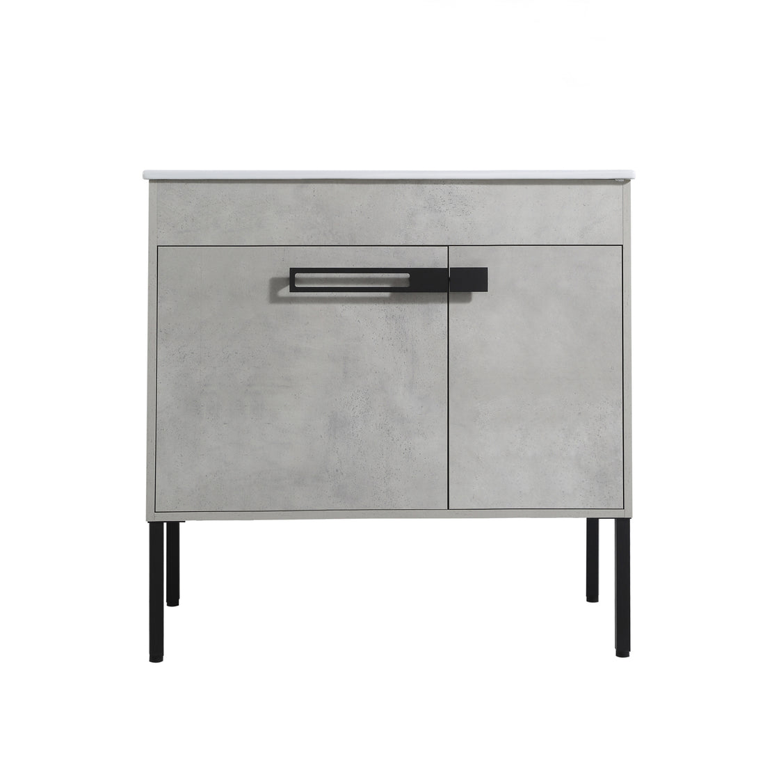 36 Inch Bathroom Vanity, Freestanding Bathroom Vanity Or Floating Is Optional Conversion, 36*18 00336Cg 1 Kd Packing Excluding Sink Cement Grey 2 Bathroom Freestanding Modern Plywood