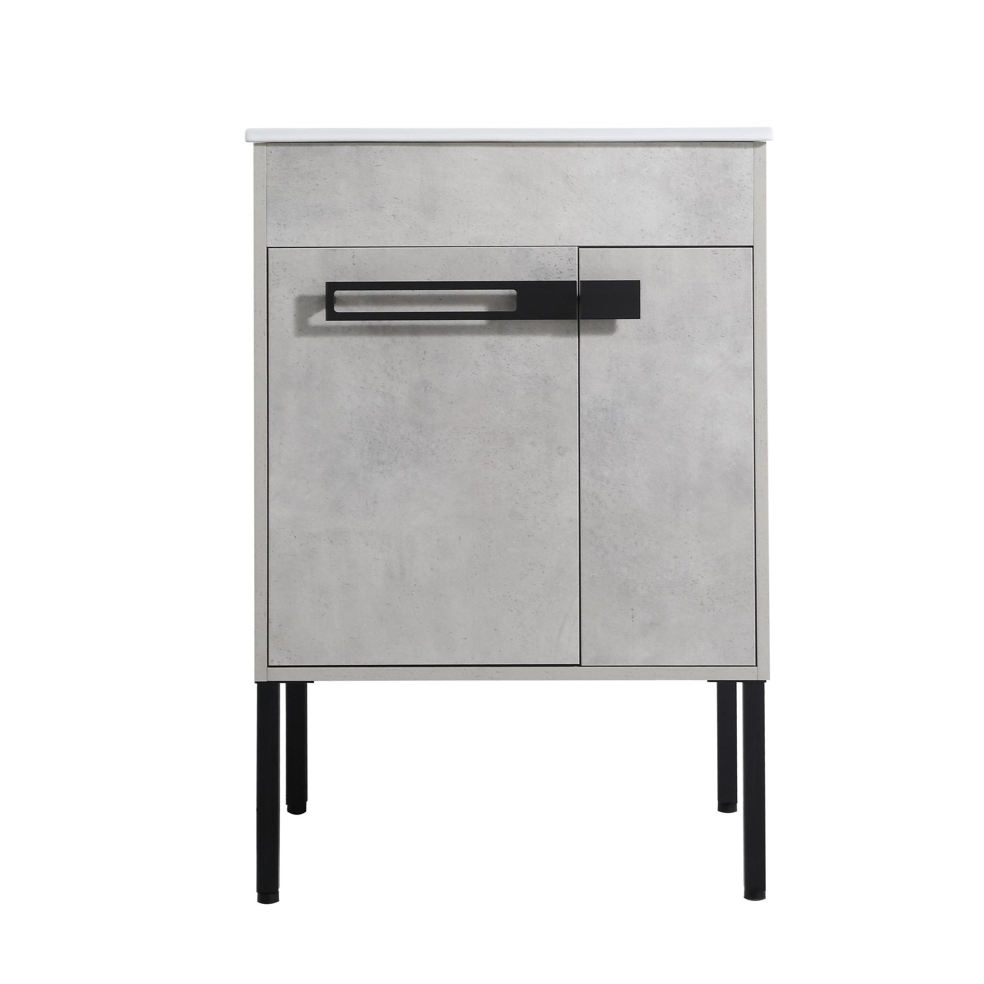 24 Inch Bathroom Vanity, Freestanding Bathroom Vanity Or Floating Is Optional Conversion 00324Cg 1 G Bl9060B Kd Packing Cement Grey 2 Bathroom Freestanding Modern Plywood