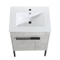 24 Inch Bathroom Vanity, Freestanding Bathroom Vanity Or Floating Is Optional Conversion 00324Cg 1 G Bl9060B Kd Packing Cement Grey 2 Bathroom Freestanding Modern Plywood