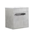 24 Inch Bathroom Vanity, Freestanding Bathroom Vanity Or Floating Is Optional Conversion 00324Cg 1 G Bl9060B Kd Packing Cement Grey 2 Bathroom Freestanding Modern Plywood