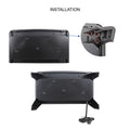 18 Inch 3D Flame Electric Infrared Quartz Fireplace Stove With Remote Control Powder Coated Electric Yes Antique Black Vent Free Yes Freestanding Tempered Glass Sheet Metal Electric