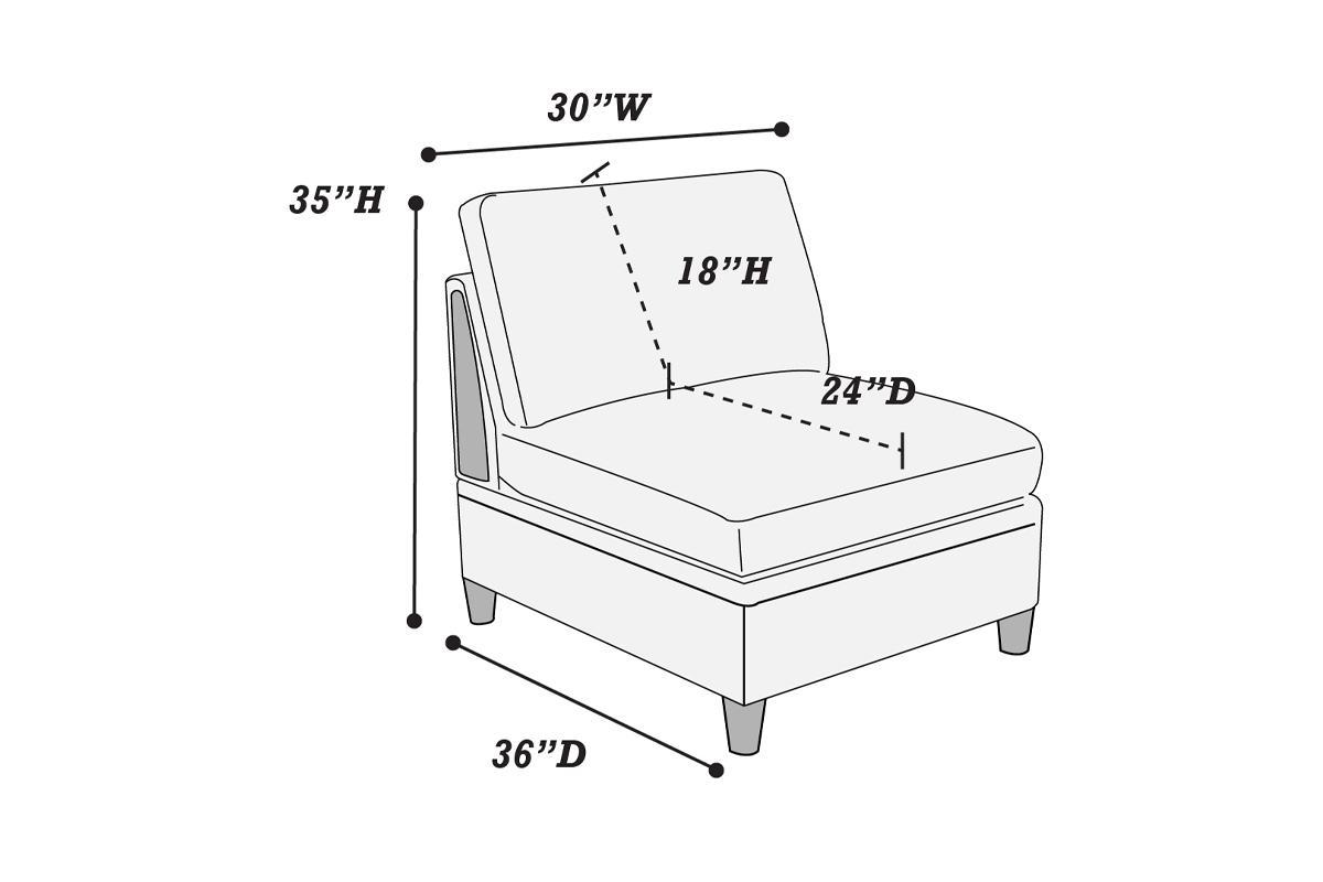 Living Room Furniture 6Pc Modular Sofa Set Light Grey Dorris Fabric Couch 2X Corner Wedges 2X Armless Chair And 2X Ottomans Light Grey Primary Living Space Cushion Back Contemporary,Modern Modular Fabric 6 Seat