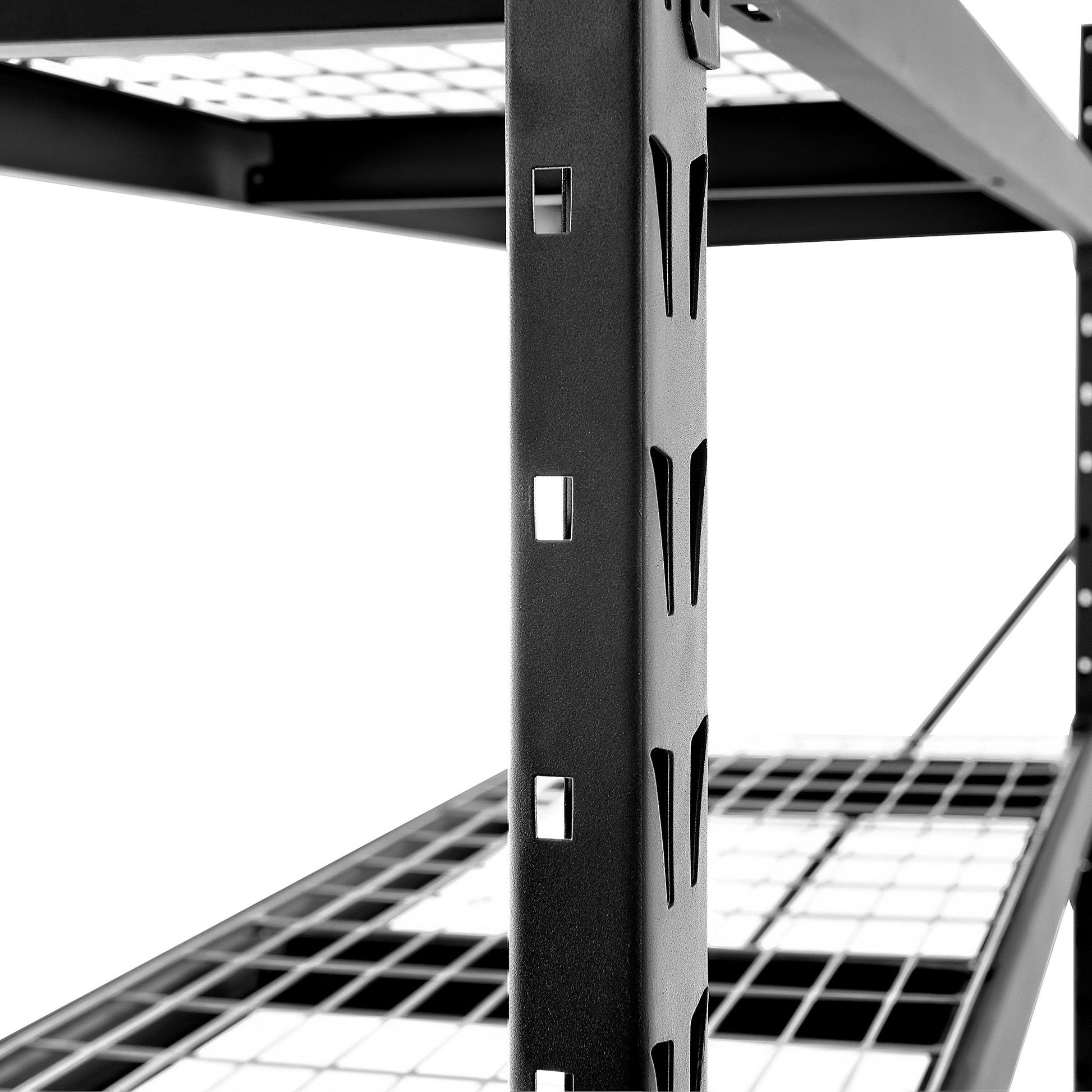 Garage Shelving Heavy Duty 72"H*77"W Garage Storage Shelves 6000Lbs Heavy Duty Shelving Adjustable 3 Tier Metal Shelving For Garage Storage Shelving Industrial Shelving Storage Rack, Black Black Iron
