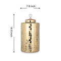 Exquisite Gold Ginger Jar With Removable Lid Gold Ceramic