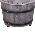 Smokeless Firepit With Wood Pellet Twig Wood As The Fuel, Wood Look Antique Black Garden & Outdoor American Design Magnesium Oxide