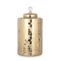 Exquisite Gold Ginger Jar With Removable Lid Gold Ceramic