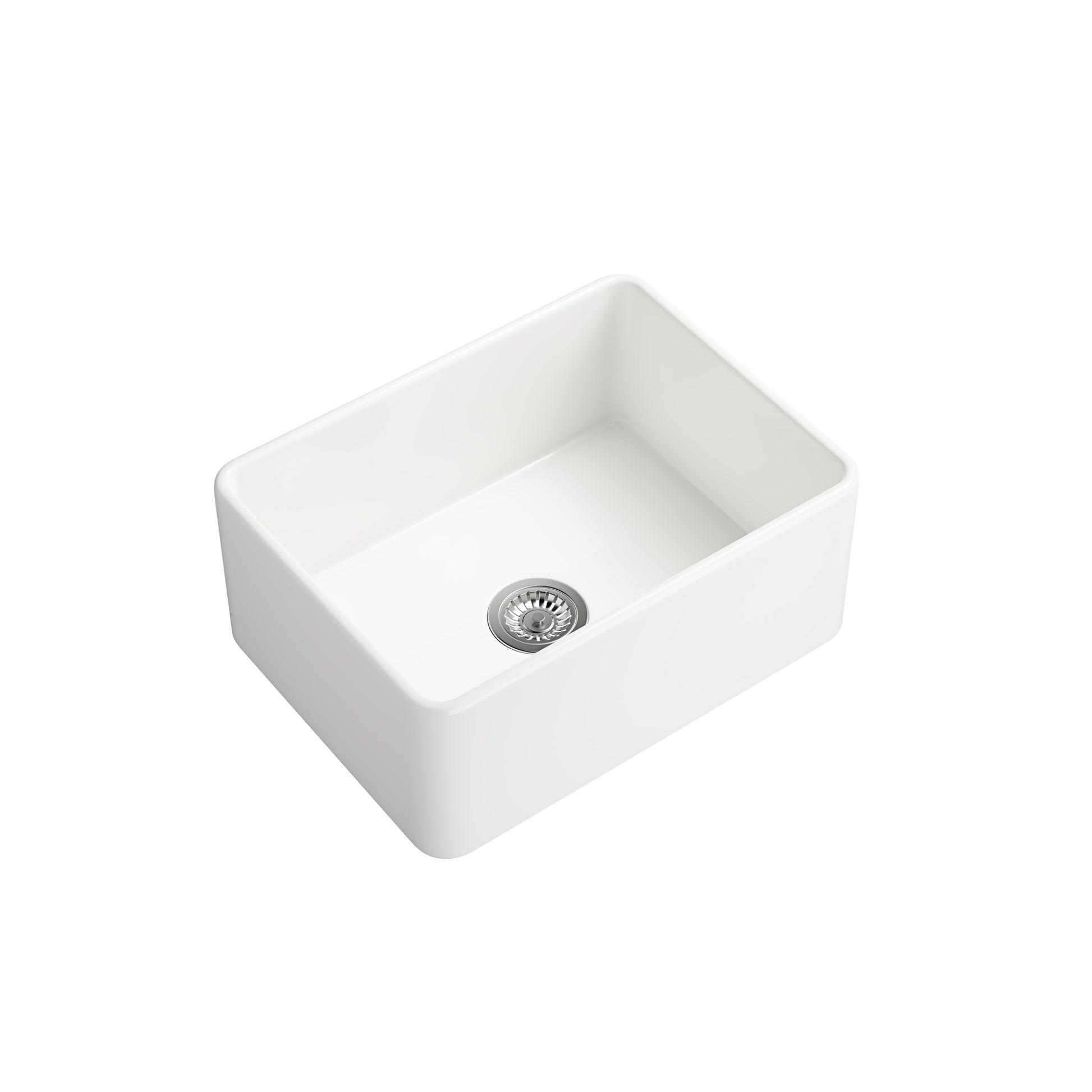 Inch White Farmhouse Sink Deep Apron Sink Undermount Farmhouse Kitchen Sink Single Farm Sink White Ceramic