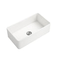 Inch White Farmhouse Sink Deep Apron Sink Undermount Farmhouse Kitchen Sink Single Farm Sink White Ceramic