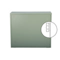 Retro Style Haze Double Glass Door Wall Cabinet With Detachable Shelves For Office, Dining Room,Living Room, Kitchen And Bathroom Mint Green Old Item Code W68751725 Wall Mounted 1 2 Shelves Powder Coated Mint Green Bathroom Glass Doors Tempered Glass