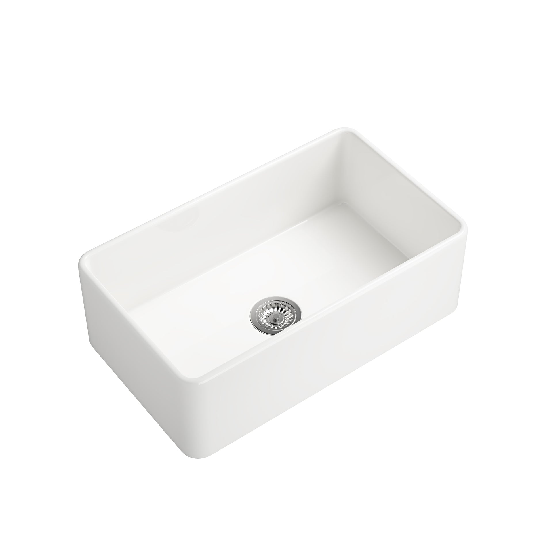 Inch White Farmhouse Sink Deep Apron Sink Undermount Farmhouse Kitchen Sink Single Farm Sink White Ceramic