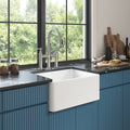 Inch White Farmhouse Sink Deep Apron Sink Undermount Farmhouse Kitchen Sink Single Farm Sink White Ceramic