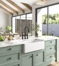 Inch White Farmhouse Sink Deep Apron Sink Undermount Farmhouse Kitchen Sink Single Farm Sink White Ceramic