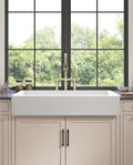 White Farmhouse Sink Deep Apron Sink Undermount Farmhouse Kitchen Sink Single Farm Sink White Ceramic