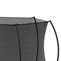 14Ft Trampoline Double Side Color Pad Trampoline For Kids And Adults With Enclosure Net And Ladder,Curved Fence Pole Black Steel Steel