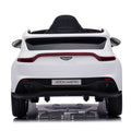 12V Dual Drive Remote Control Electric Kid Ride On Car,Battery Powered Kids Ride On Car White, 4 Wheels Children Toys Vehicle,Led Headlights,Remote Control,Music,Usb. White Polyethylene
