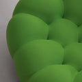 74.8'' Modern Bubble Floor Couch For Living Room,Green Green Foam Fabric 2 Seat