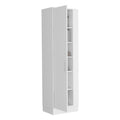 Lilo Storage Cabinet, Broom Hangers, Internal Shelves White Vertical Natural White White Dining Room Modern Particle Board Particle Board