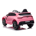 12V Dual Drive Remote Control Electric Kid Ride On Car,Battery Powered Kids Ride On Car Pink, 4 Wheels Children Toys Vehicle,Led Headlights,Remote Control,Music,Usb. Pink Polyethylene