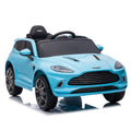 12V Dual Drive Remote Control Electric Kid Ride On Car,Battery Powered Kids Ride On Car Blue, 4 Wheels Children Toys Vehicle,Led Headlights,Remote Control,Music,Usb. Blue Polyethylene