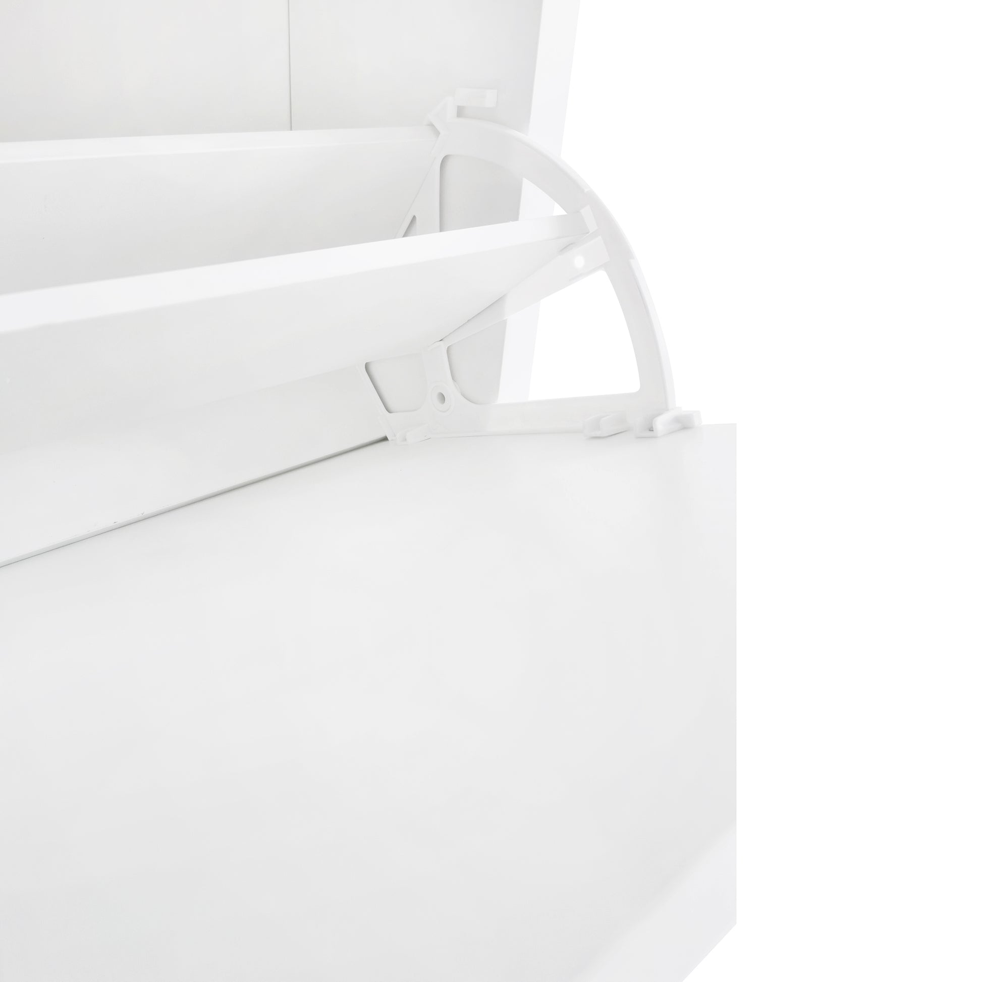 Functional Entryway Organizer With 2 Flip Drawers, Wood Grain Pattern Top Shoe Cabinet With Drawer, Free Standing Shoe Rack With Adjustable Panel For Hallway, White Freestanding 3 4 Drawers White Primary Living Space Adjustable Shelves Particle Board