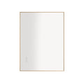 32 X 24 Inch Led Mirror Bathroom Vanity Mirror With Back Light, Wall Mount Anti Fog Memory Large Adjustable Vanity Mirror Gold Aluminium