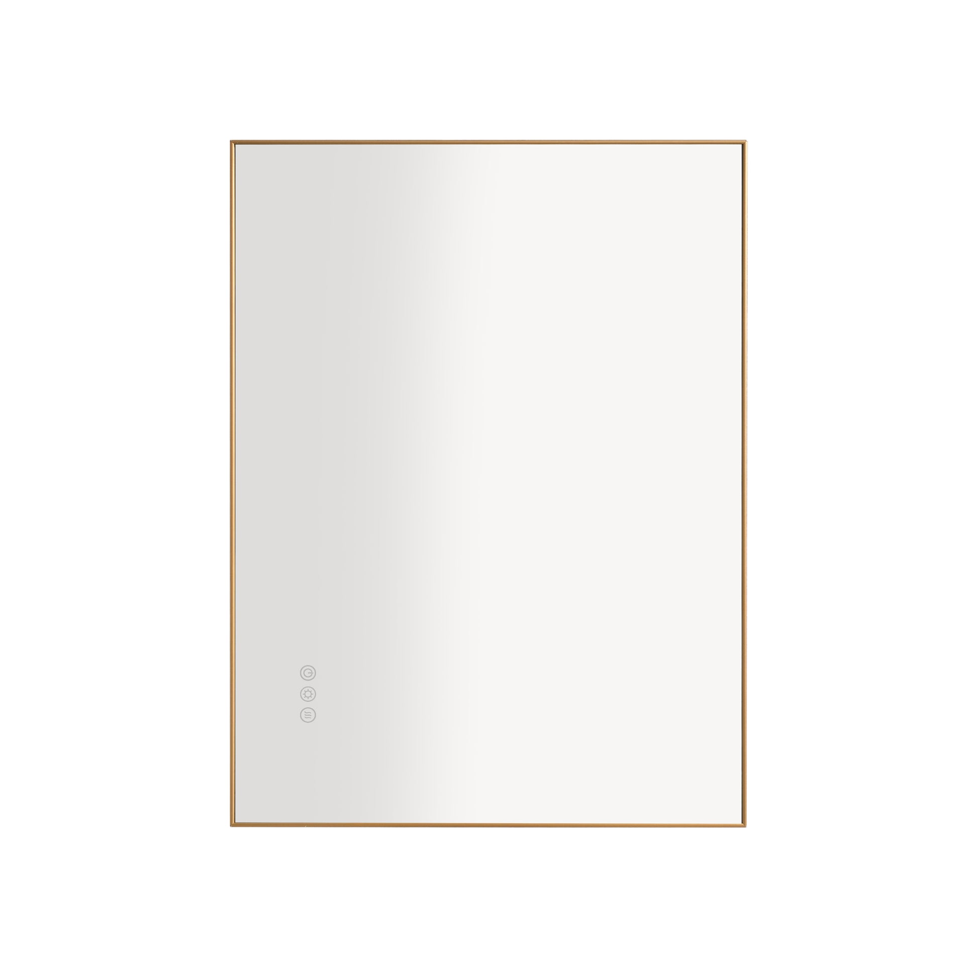 32 X 24 Inch Led Mirror Bathroom Vanity Mirror With Back Light, Wall Mount Anti Fog Memory Large Adjustable Vanity Mirror Gold Aluminium