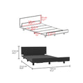 Kaia Twin Bed Base With Headboard Black Twin Black Bedroom Particle Board