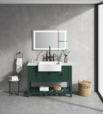 Led Bathroom Mirror 40 "X32" With Front And Backlight, Large Dimmable Wall Mirrors With Anti Fog, Memory, 3 Colors, Led Vanity Mirror White Aluminium